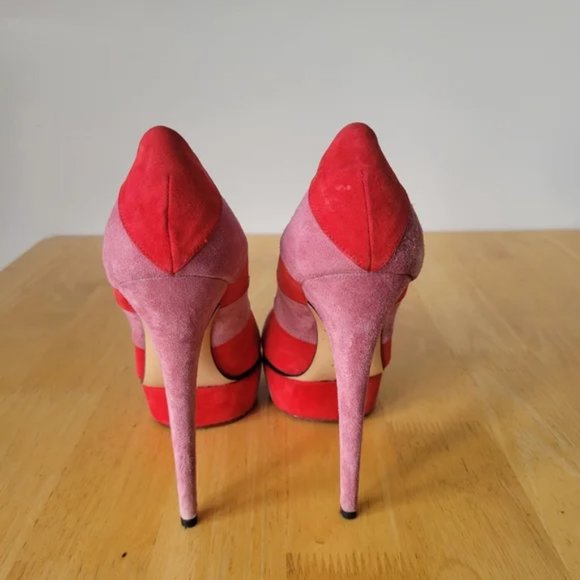 Charlotte Olympia Priscilla platform heels red purple 40 - Picture 6 of 6
